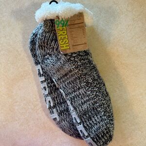 NWT Francesca's 99% Fresh COFFEE FIRST Slipper Cabin Socks